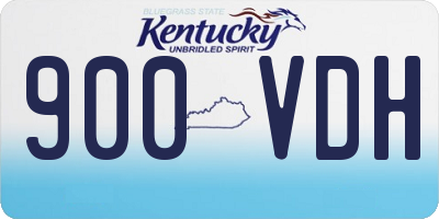 KY license plate 900VDH