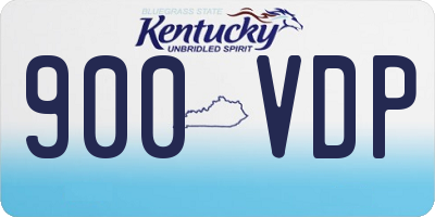 KY license plate 900VDP