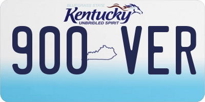 KY license plate 900VER