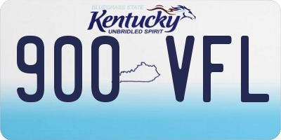 KY license plate 900VFL