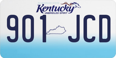 KY license plate 901JCD