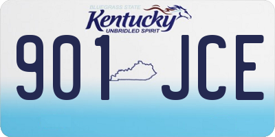 KY license plate 901JCE