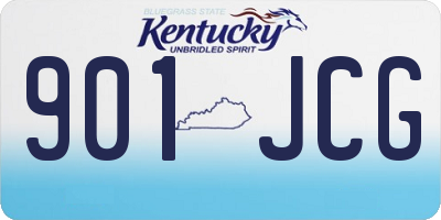 KY license plate 901JCG