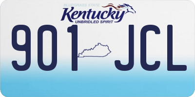 KY license plate 901JCL