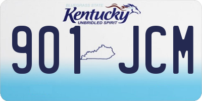 KY license plate 901JCM