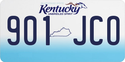 KY license plate 901JCO