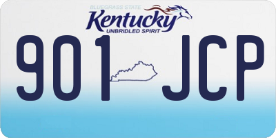 KY license plate 901JCP