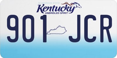 KY license plate 901JCR