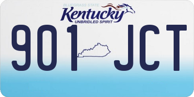 KY license plate 901JCT