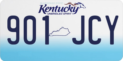 KY license plate 901JCY