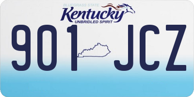 KY license plate 901JCZ