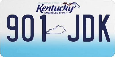 KY license plate 901JDK