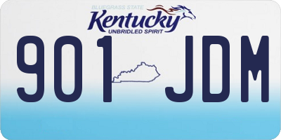 KY license plate 901JDM