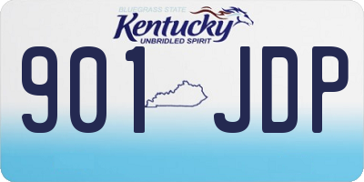 KY license plate 901JDP