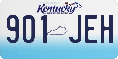 KY license plate 901JEH