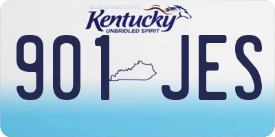 KY license plate 901JES