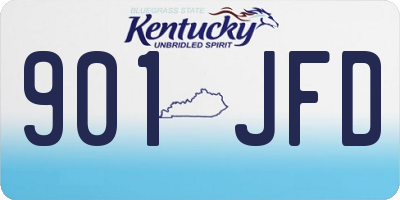KY license plate 901JFD