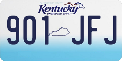 KY license plate 901JFJ