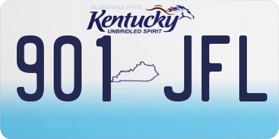 KY license plate 901JFL