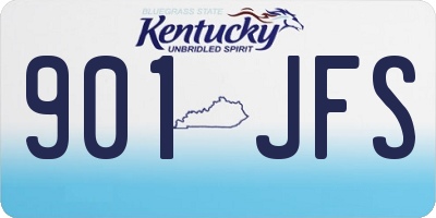 KY license plate 901JFS
