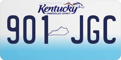 KY license plate 901JGC