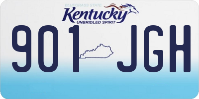 KY license plate 901JGH