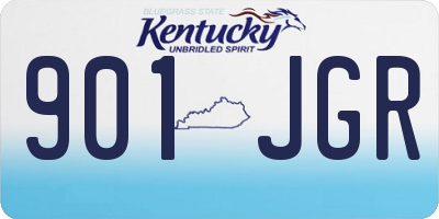 KY license plate 901JGR