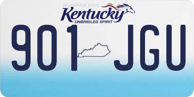 KY license plate 901JGU