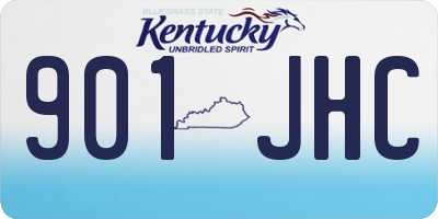 KY license plate 901JHC