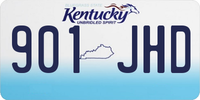 KY license plate 901JHD
