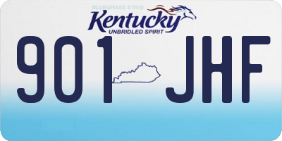 KY license plate 901JHF