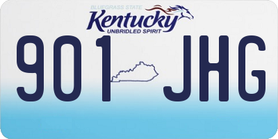 KY license plate 901JHG