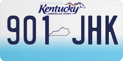 KY license plate 901JHK