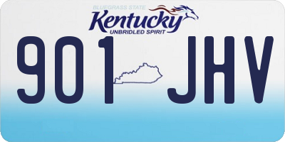 KY license plate 901JHV