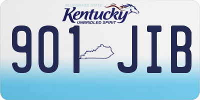 KY license plate 901JIB