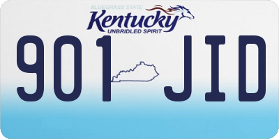 KY license plate 901JID