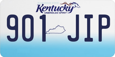 KY license plate 901JIP