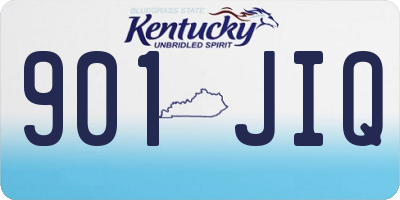 KY license plate 901JIQ