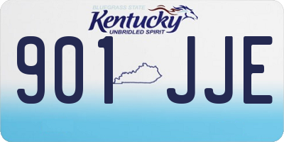 KY license plate 901JJE