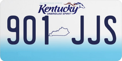 KY license plate 901JJS
