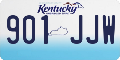 KY license plate 901JJW