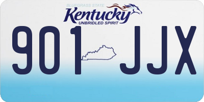 KY license plate 901JJX