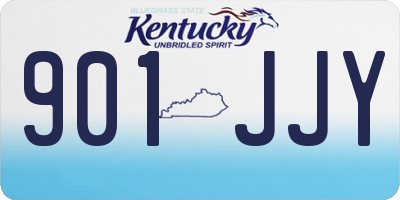 KY license plate 901JJY