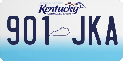 KY license plate 901JKA