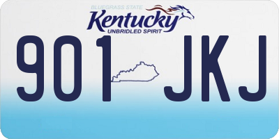 KY license plate 901JKJ