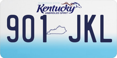 KY license plate 901JKL