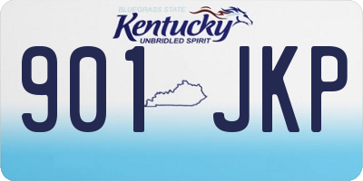 KY license plate 901JKP