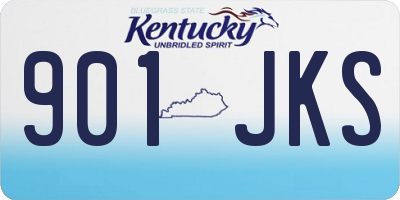 KY license plate 901JKS