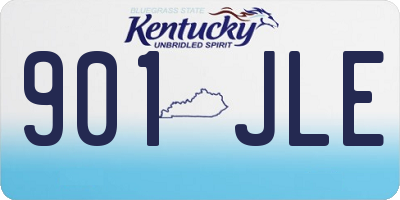 KY license plate 901JLE
