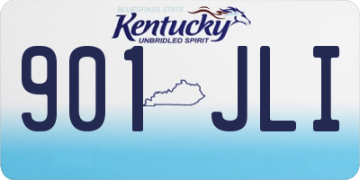 KY license plate 901JLI